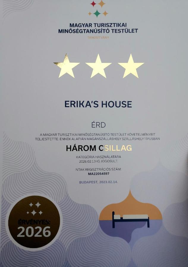 Erika'S House. Apartment Erd Exterior foto